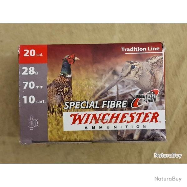 10 cartouches WINCHESTER SPECIAL FIBRE calibre 20