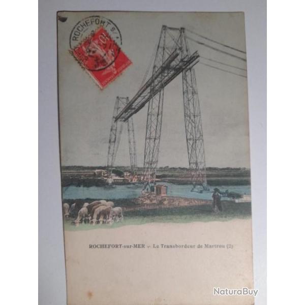 CPA 17.ROCHEFORT SUR MER.le transbordeur de Martrou.Vers 1920.