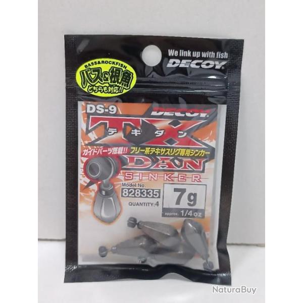 !! Decoy DS-9 Sinker TX Dan Sinker 7g !!!