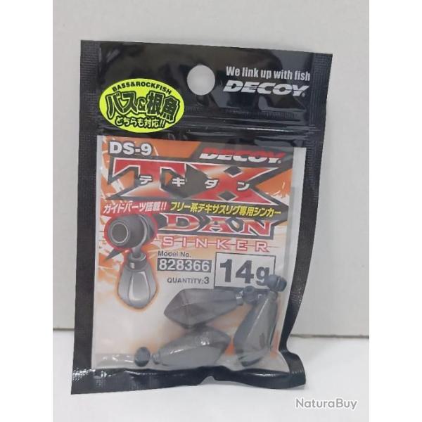 !! Decoy DS-9 Sinker TX Dan Sinker 14g !!!