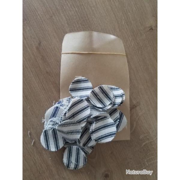 100 Calepins coton oreiller - calibres 30 � 39 - diam�tre 2,2 cm - �paisseur 0,50 mm