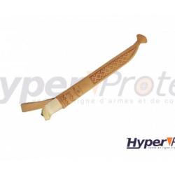 Poignard &agrave; filets Marttiini 15 cm avec manche en bois de bouleau et fourreau cuir