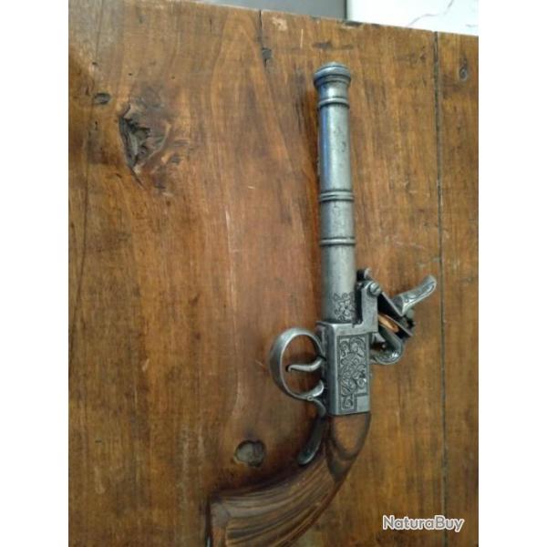 REPLIQUE VINTAGE  LONDON FLINT LOCK PISTOL
