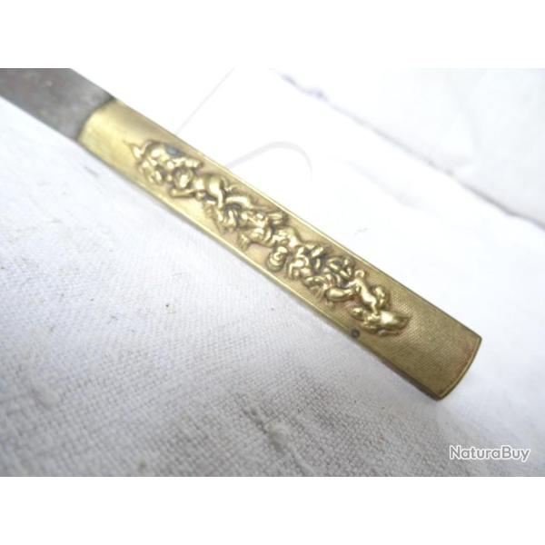 317)  lot kozuka  , beau couteau  japonais , lame sign�e