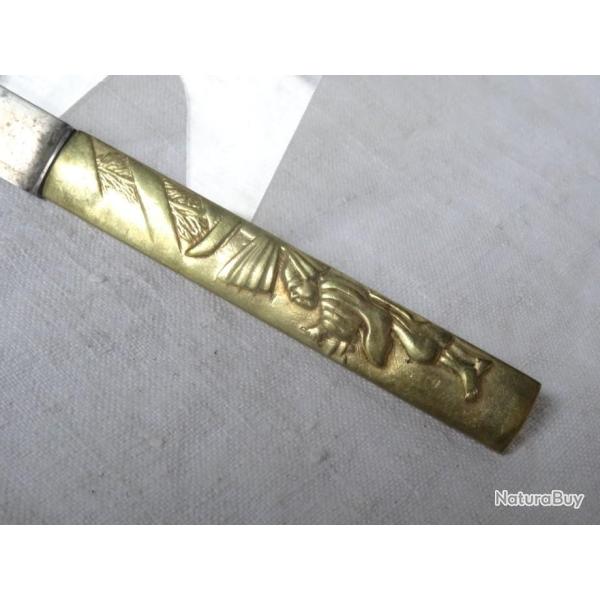 319)  lot kozuka  , beau couteau   japonais , lame sign�e