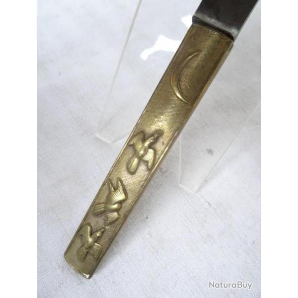 321)  lot kozuka  , beau couteau   japonais , lame sign�e