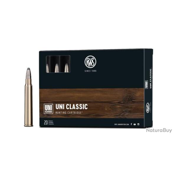 LOT DE 20 BALLES RWS UNI CLASSIC CAL 30 R BLASER 11.7GR   180GR