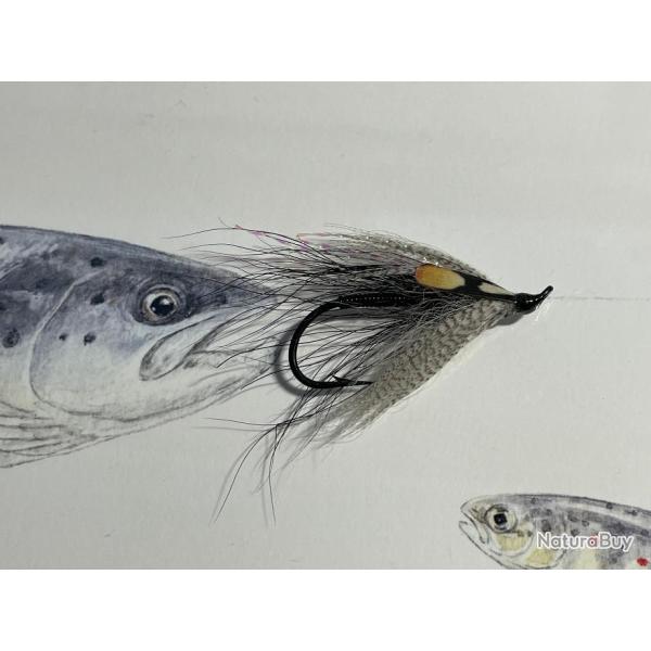 mouche saumon mod�le Picasse Grise num�ro 12