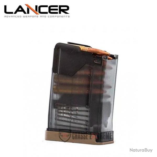 Chargeur LANCER Translucide Fum� 10 Cps Cal 300 Blk pour AR-15