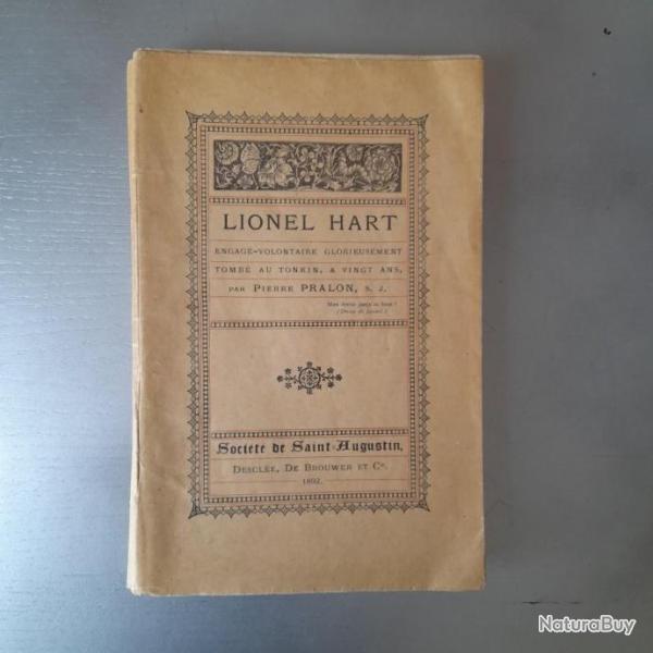 Lionel Hart. Engag� volontaire glorieusement tomb� au Tonkin, � vingt ans
