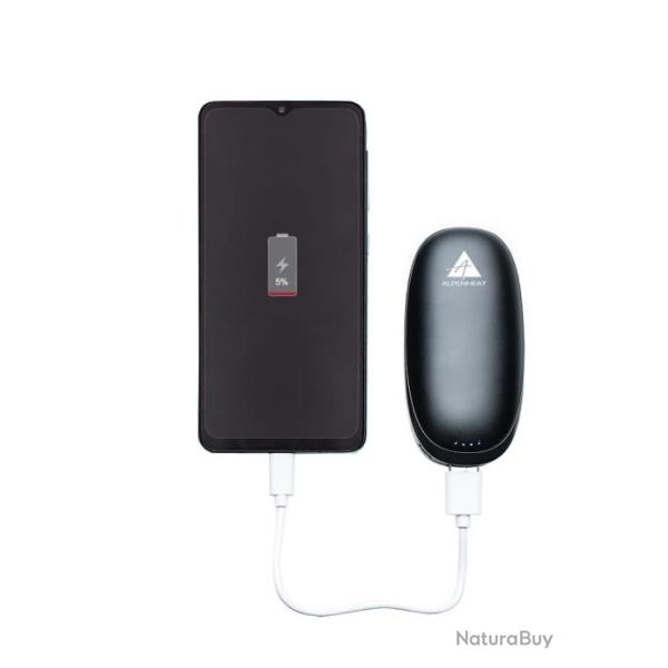 Chaufferette Power Bank Hand Warmer Rouge