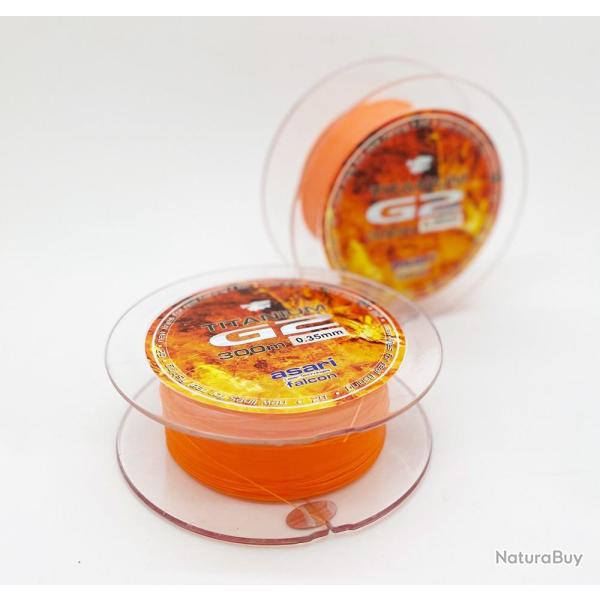 Nylon Asari Falcon G2 Titanium Orange - 300 m 40/100
