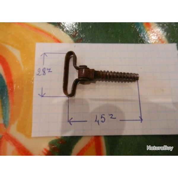 Battant de crosse pour bretelle d'ancienne petite carabine