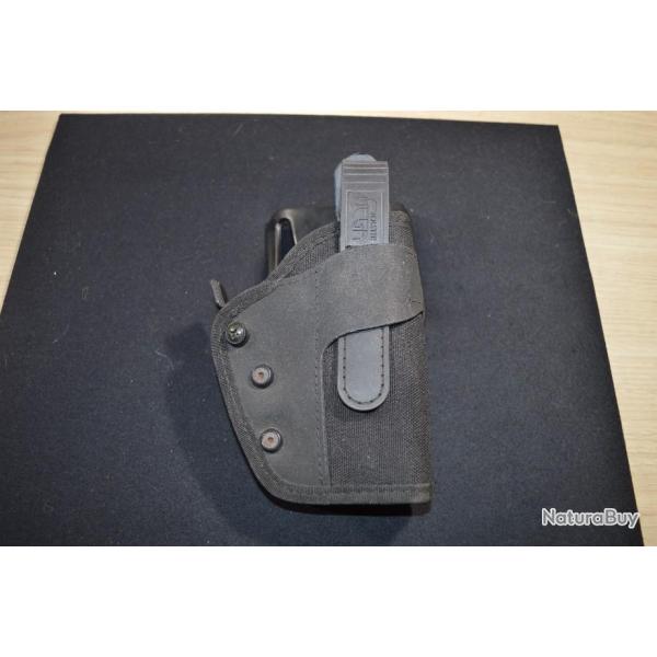 Etui / holster droitier VEGA police gendarmerie FA2 Noir - Anti-Arrachement (2)
