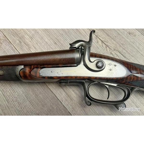 Magnifique et rare "Bar in wood", F�lix Escoffier, calibre 16 � broches