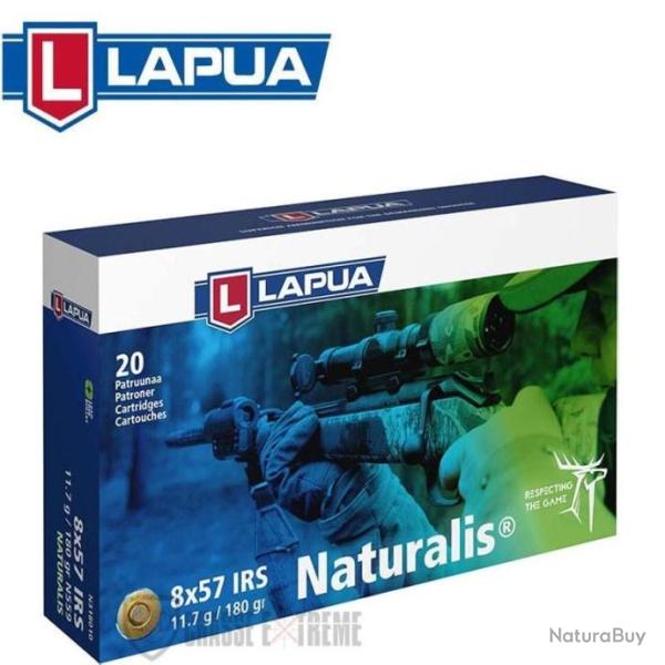 20 Munitions LAPUA Naturalis 180Gr Cal 8x57 Jrs