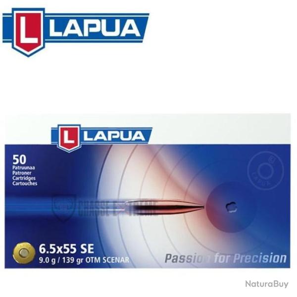 50 Munitions LAPUA Otm Scenar 139Gr Cal 6.5x55 SE