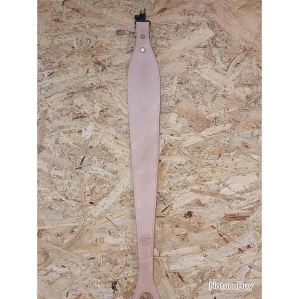 Bretelle de carabine ou fusil naturel avec trou de pouce