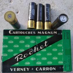 RARE.10 TRES ANCIENNES CARTOUCHES DE COLLECTION VERNEY CARRON.Cal 12 MAGNUM