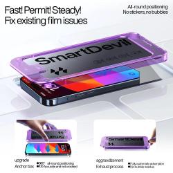 2 Ecran Protecteur Verre + Gabarit Pose pour iPhone 15-iPhone 15