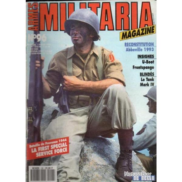 Militaria magazine 96 insignes u-boat, arm�e fran�aise en chine 1900-1946,tank mark IV 1917,