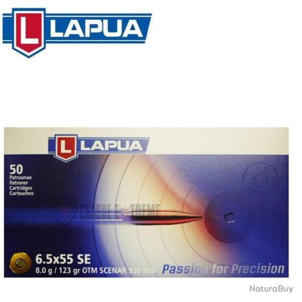 50 Munitions LAPUA Otm Scenar 123Gr Cal 6.5x55 Se