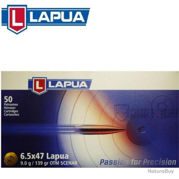 50 Munitions LAPUA Otm Scenar 139Gr Cal 6.5x47
