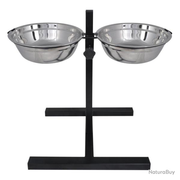 Deux gamelles pour chien taille L + supports r�glable 3702020