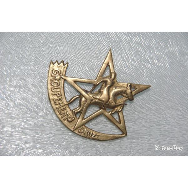 INSIGNE DU LEVANT :  GROUPEMENT  DRUZE  --- FABRICATION ARTISANALE DU LEVANT ---------------