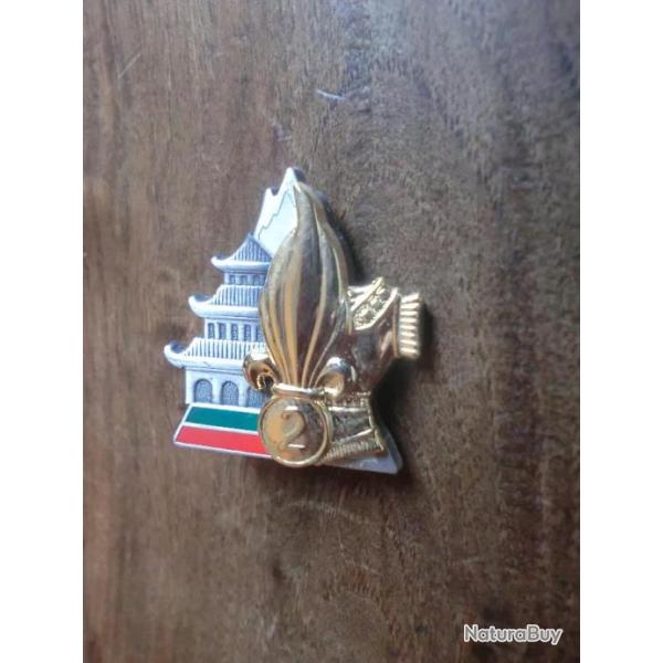 insigne 2eme rigiment etranger du genie