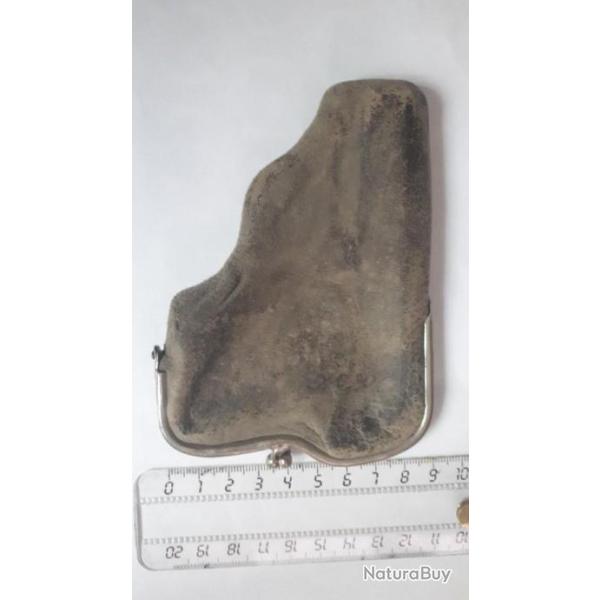 Etui porte monnaie en chamoisine peau