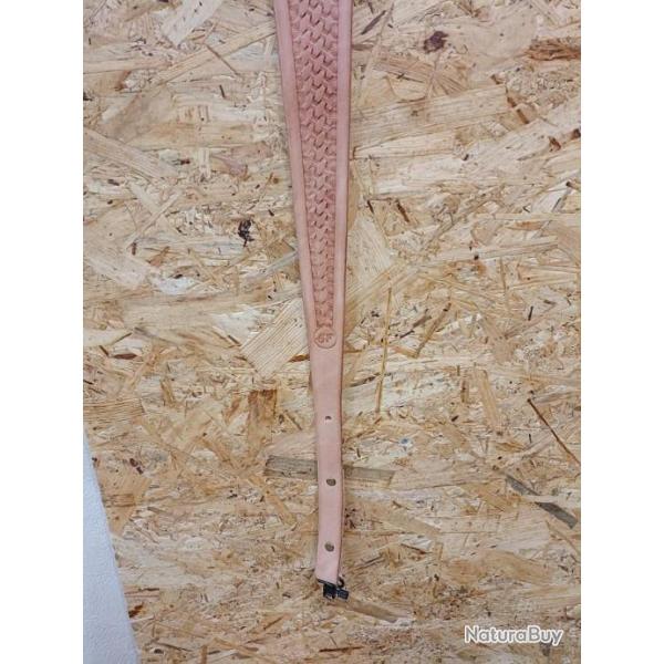 Bretelle de carabine ou fusil naturel deco tressage
