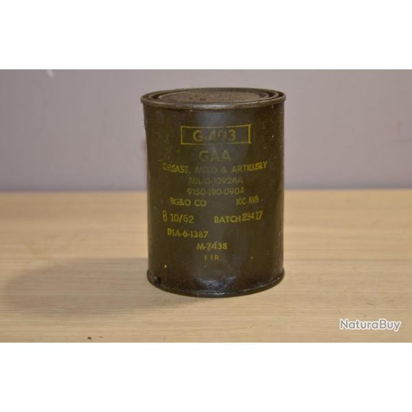 Boite graisse US actif G403 GAA aircraft pleine 1962 lubrifiant (4)