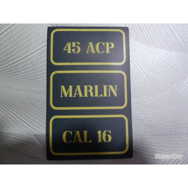 magnet pour caisse a munition - signal�tique- MARLIN
