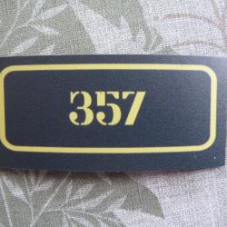 magnet pour caisse a munition - signal&eacute;tique- 357 Mag