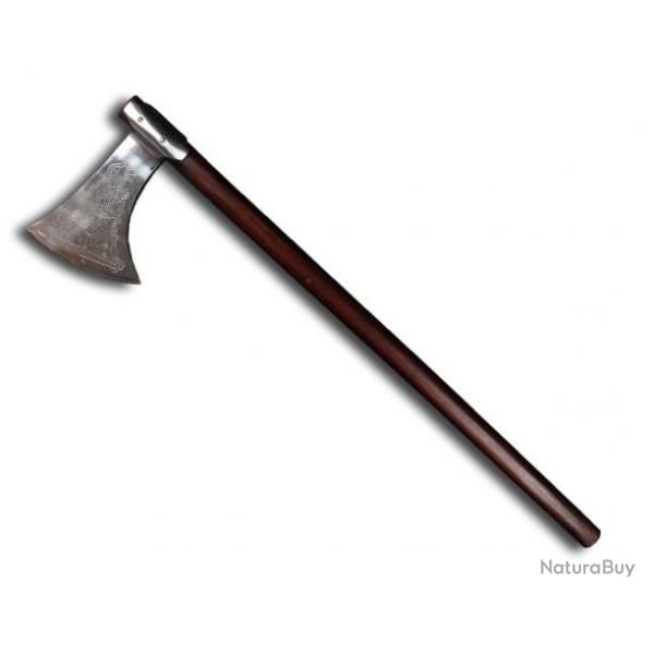 Hache Forg� Viking de combat de 130 cm pour collectioneur