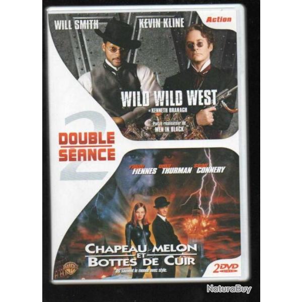 chapeau melon et bottes de cuir et les myst�res de l'ouest  double s�ance 2 dvd will smith,