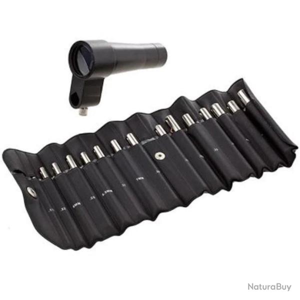 Collimateur de r�glage � lunette en �tui souple du calibre 17 � 50