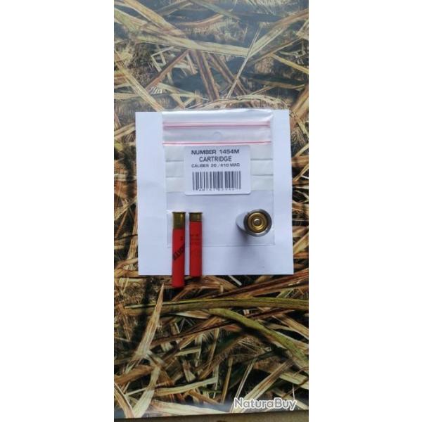 reducteur cartouche reductrice cal 20/410 magnum special petit gibier ideal survivaliste