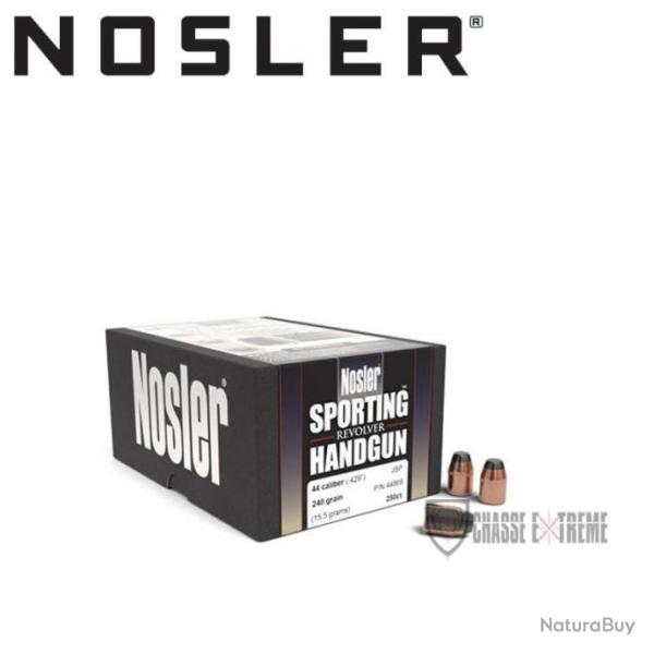 250 Ogives NOSLER Cal 44 240gr Jsp