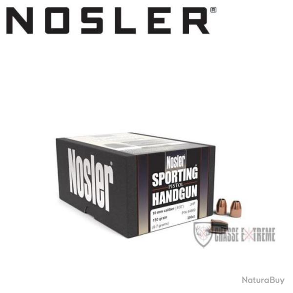 250 Ogives NOSLER Cal 10mm 150gr Jhp