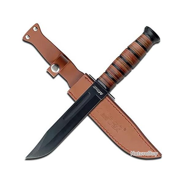 COUTEAU  M Tech  Modle CAMILLUS  avec tui Cuir