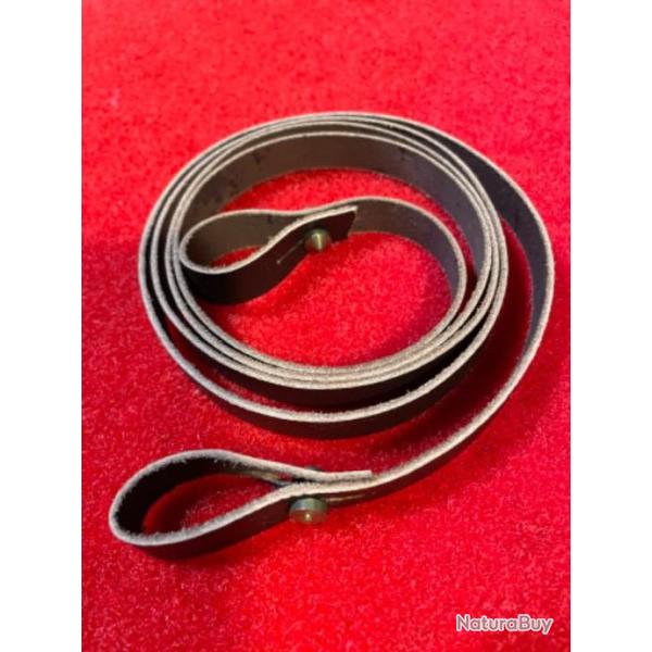 Sautoir, (bretelle) lani�re en cuir pour corne d'appel