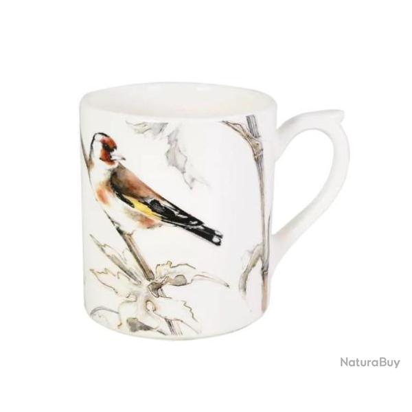 MUG CHARDONNERET "OISEAUX DE LA FOR�T" FA�ENCERIE DE GIEN