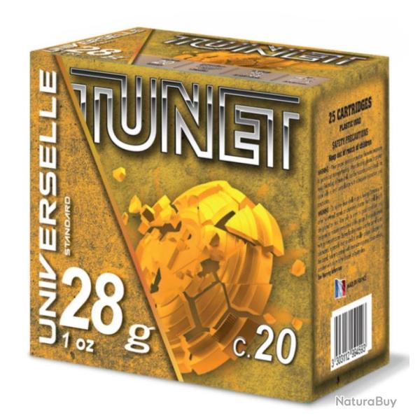 Cartouche pas ch�re Tunet Challenge cal.20 28g plomb 7 1/2 par 100