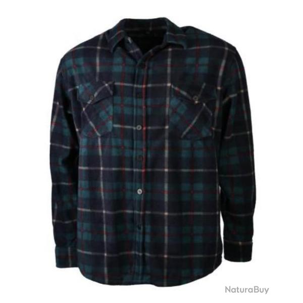 CHEMISE POLAIRE TREELAND BLEU/ROUGE T2XL