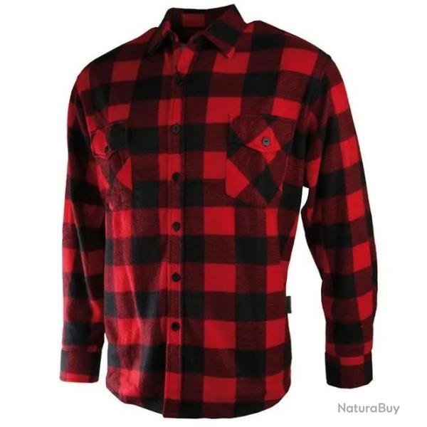 CHEMISE POLAIRE TREELAND  CARREAUX ROUGE TXL
