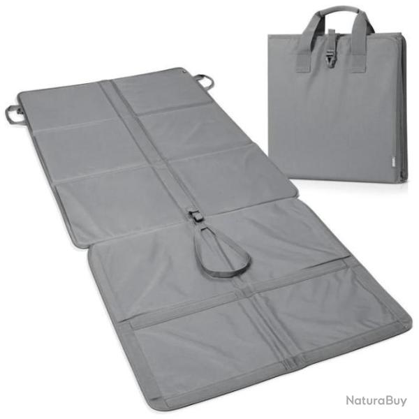 Savior - Tapis de Tir Pliant Gris - SM-FOLD-GS