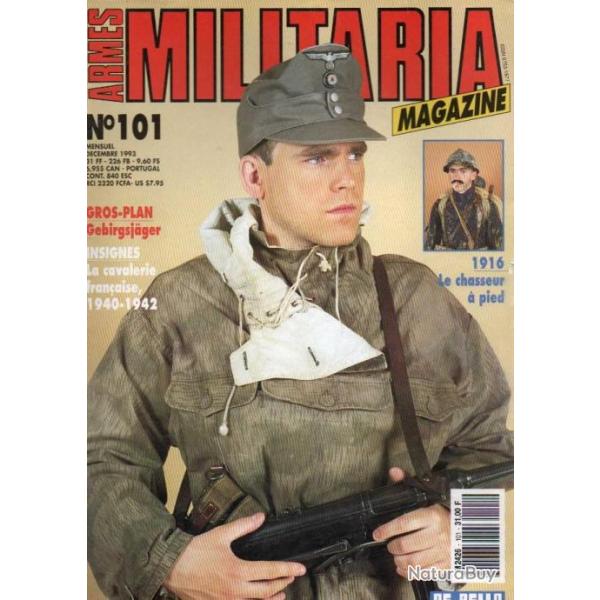 Militaria magazine 101 la cavalerie fran�aise 1940-1942 insignes, insignes casques anglais 1915-1945