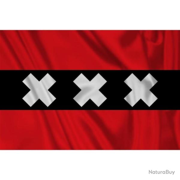Drapeau Amsterdam 1m x 1m50